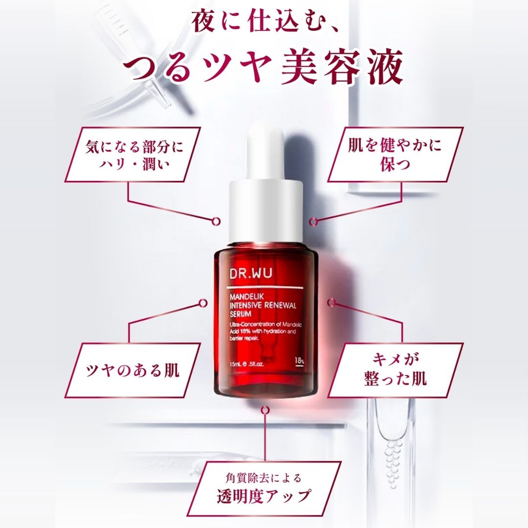 【今だけ30%OFF】マンデリック インテンシブ リニューアル セラム 18% + スクワランエクス インテンシブ リペアリング オイルセラム