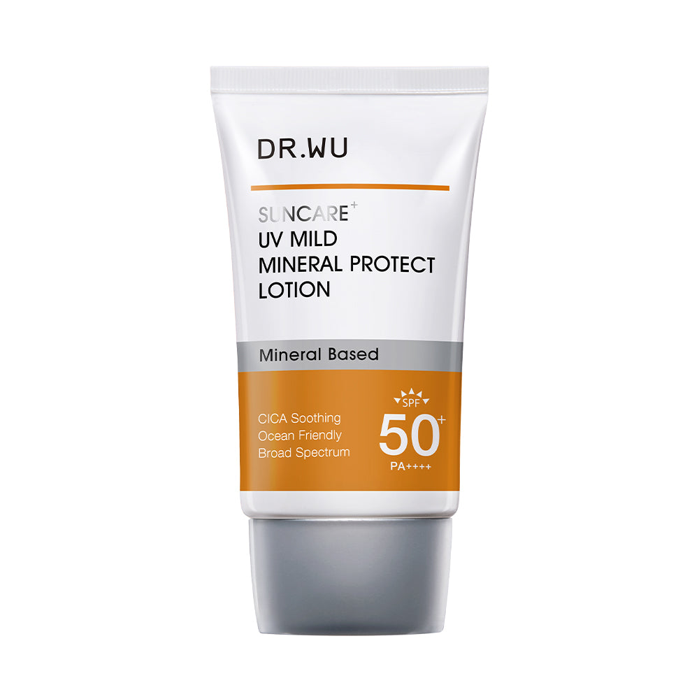 【送料無料】DR.WU(ドクターウー) 酸化亜鉛フリー SPF50+ PA+++ 日焼け止め サンスクリーン + モイスト(色なし・色付き) ヒアルロン酸 セラミド 配合 トーンアップ 化粧下地 敏感肌 保湿 色：ウォータープルーフ