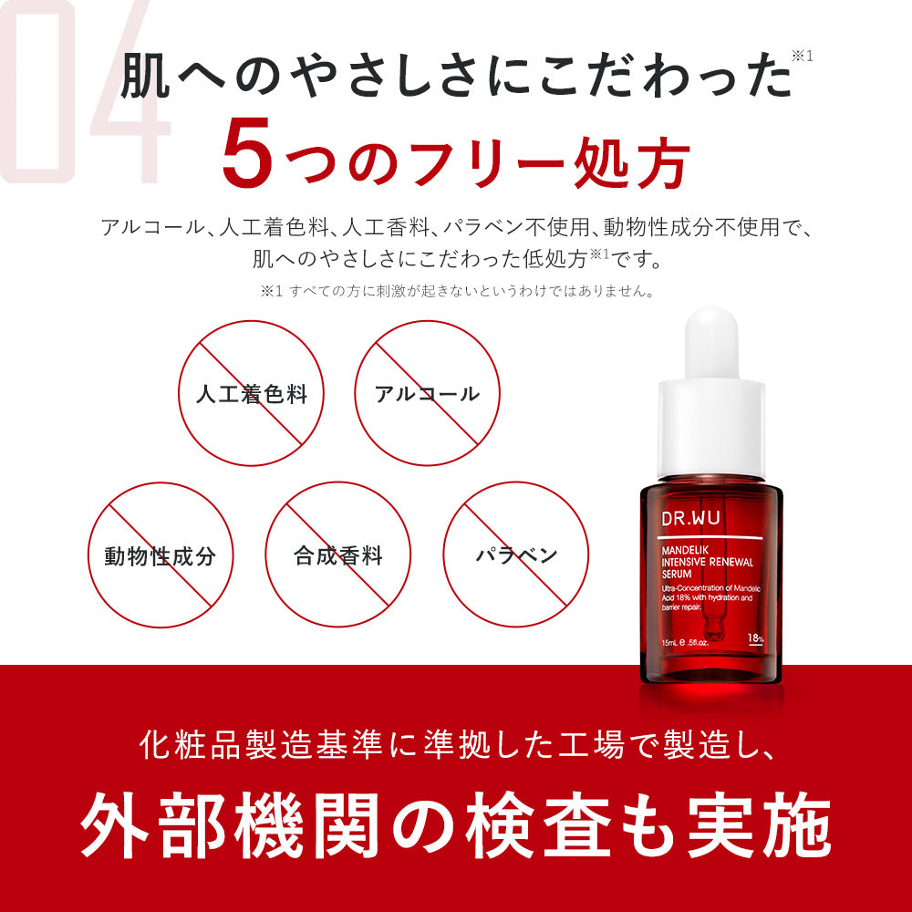 マンデリック インテンシブ リニューアル セラム 18%